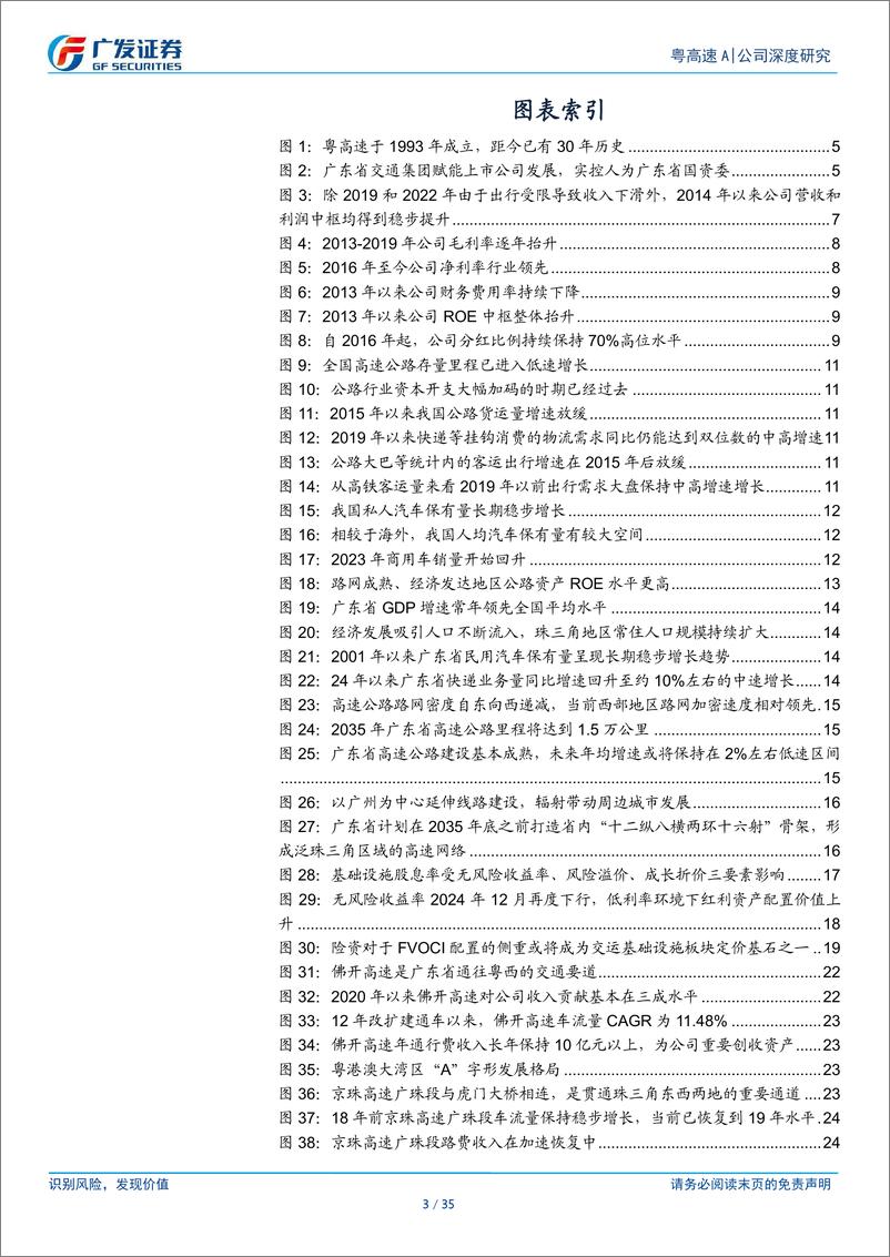 《粤高速A(000429)立足湾区志稳行远，基建焕新蓄势向前-241230-广发证券-35页》 - 第3页预览图