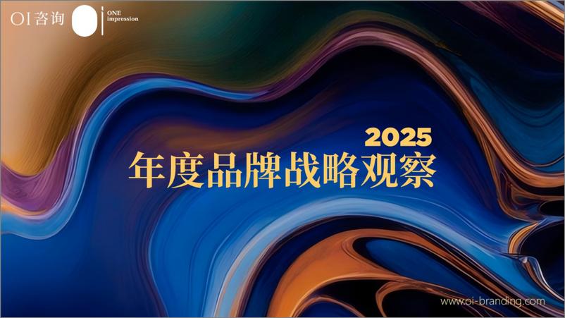 《OI咨询_2025年度品牌战略观察报告》 - 第1页预览图