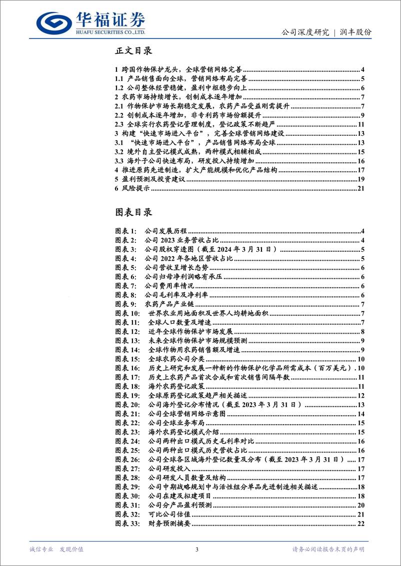 《润丰股份(301035)制剂出海龙头，向全球领先的作物保护公司迈进-240617-华福证券-23页》 - 第3页预览图