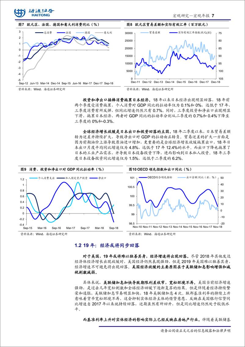 《2019年海外宏观报告：放缓已至，紧缩难继-20190201-海通证券-17页》 - 第8页预览图