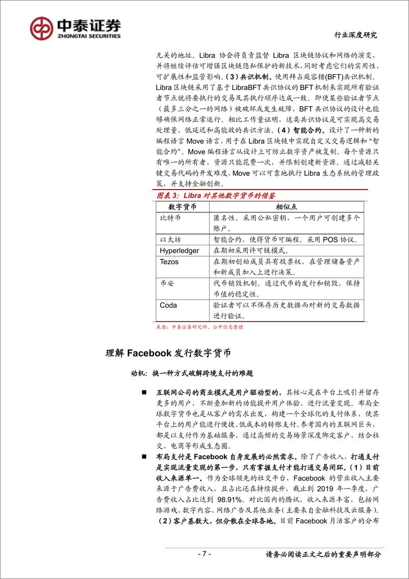 《金融服务行业：前沿！金融看Facebook的Libra，改变货币格局？如何影响投资？-20190716-中泰证券-13页》 - 第8页预览图