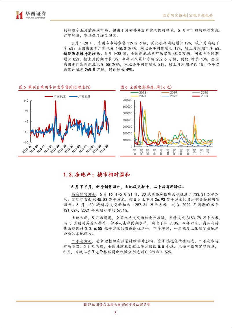 《5月下半月宏观高频数据跟踪：生产消费走弱，楼市相对温和-20230601-华西证券-17页》 - 第6页预览图