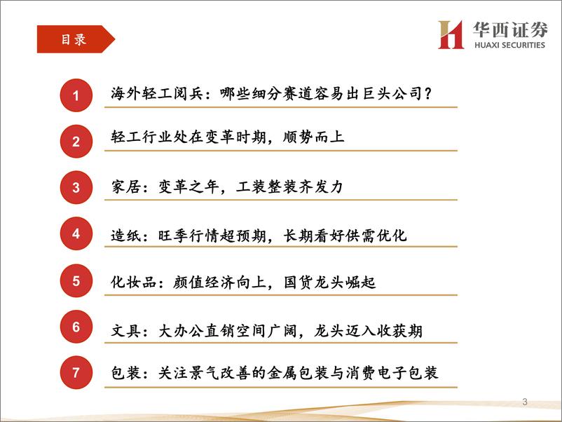 《轻工制造行业分论坛行业策略报告：2020年资本市场峰会，顺势而上，优选“长跑冠军”与“口红经济”-20191129-华西证券-73页》 - 第4页预览图