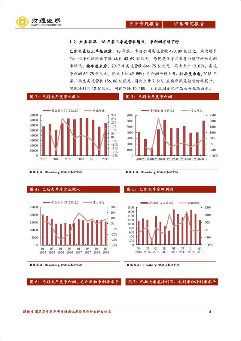 《化工行业海外公司看全球化工景气（二）：巴斯夫新战略，实现高效益运营，与中国化工市场共增长-20190217-财通证券-20页》 - 第6页预览图