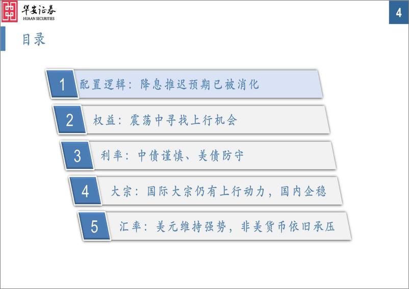 《大类资产配置月报第34期：2024年5月，全球经济韧性下，围绕通胀因子配置-240429-华安证券-33页》 - 第4页预览图