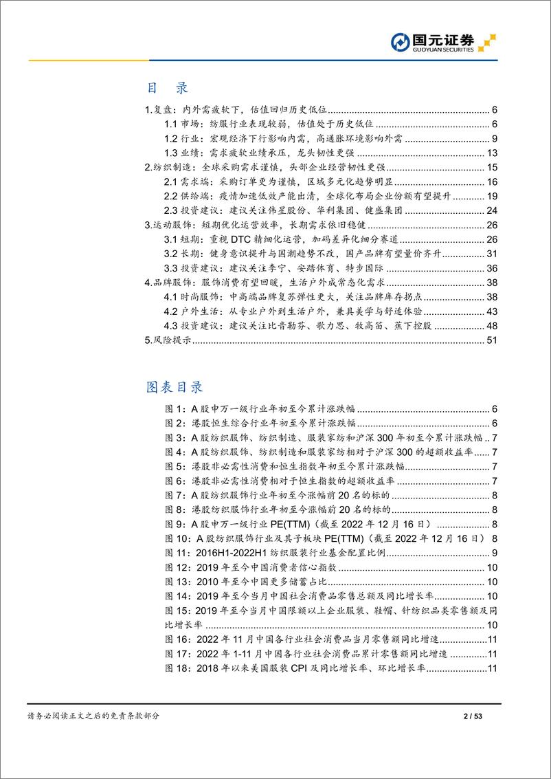 《纺织服装行业2023年投资策略：拥抱高弹性赛道，关注低估值龙头》 - 第2页预览图