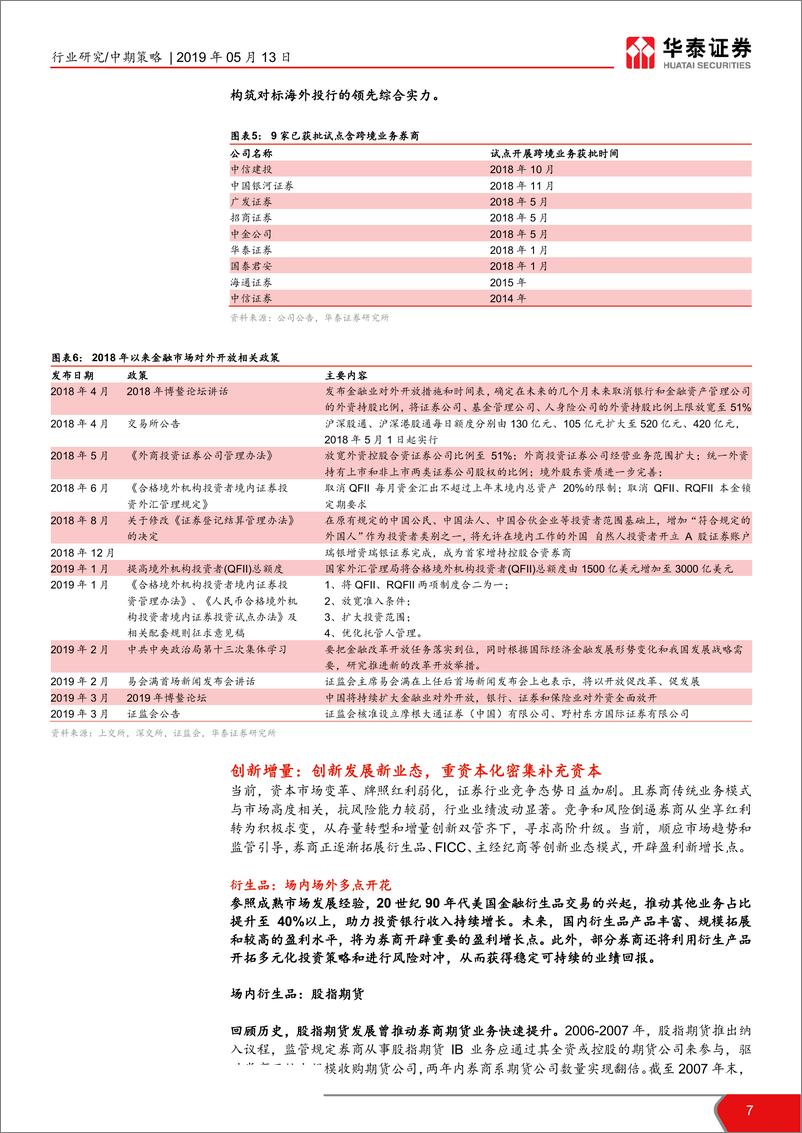 《证券行业2019年中期投资策略：迎接新周期，转型破局时-20190513-华泰证券-22页》 - 第8页预览图