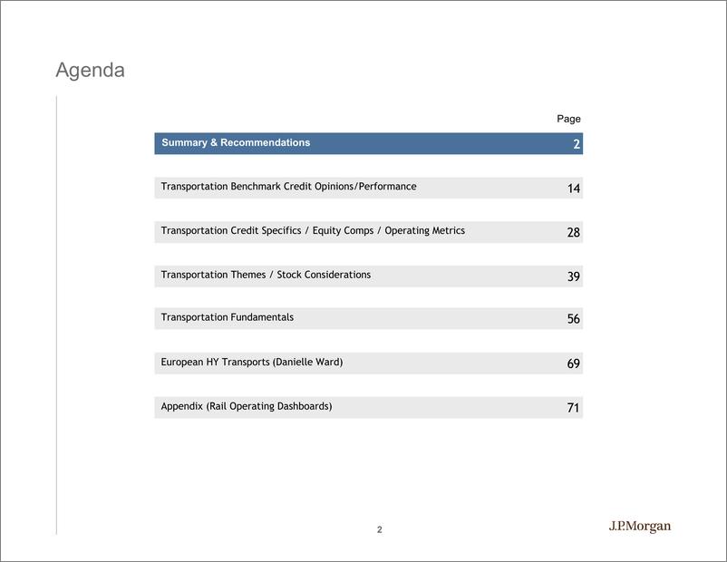 《J.P. 摩根-美股-交通运输业-交通运输业2020年信贷展望-2019.12-81页》 - 第3页预览图