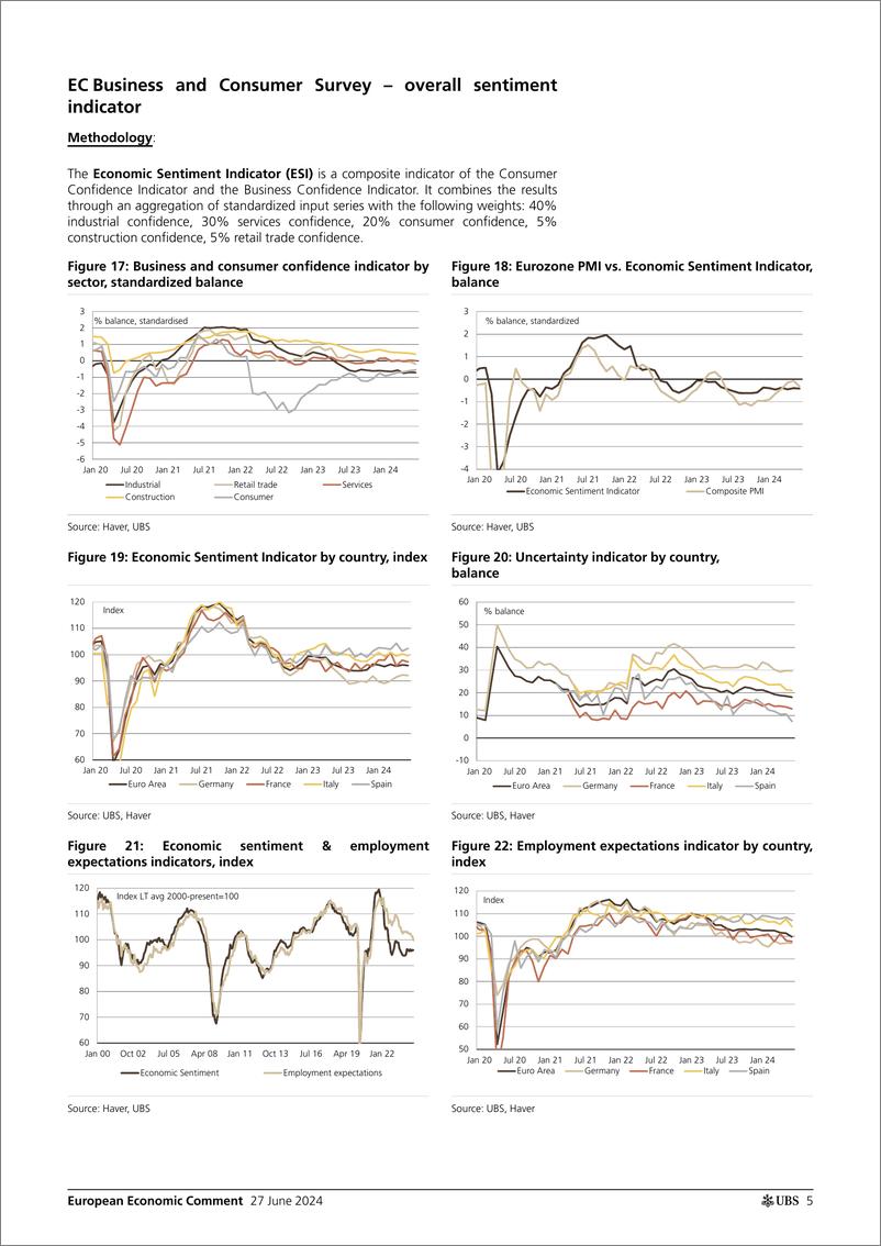 《UBS Economics-European Economic Comment _Eurozone Recovery in consumer co...-108889063》 - 第5页预览图