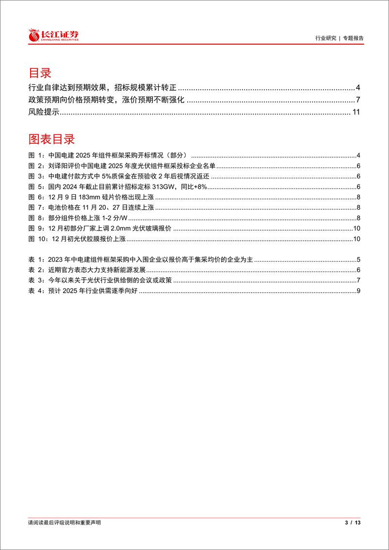 《电气设备行业光伏花语第33期：光伏史上最大集采开标，传递出哪些信息？-241215-长江证券-13页》 - 第3页预览图