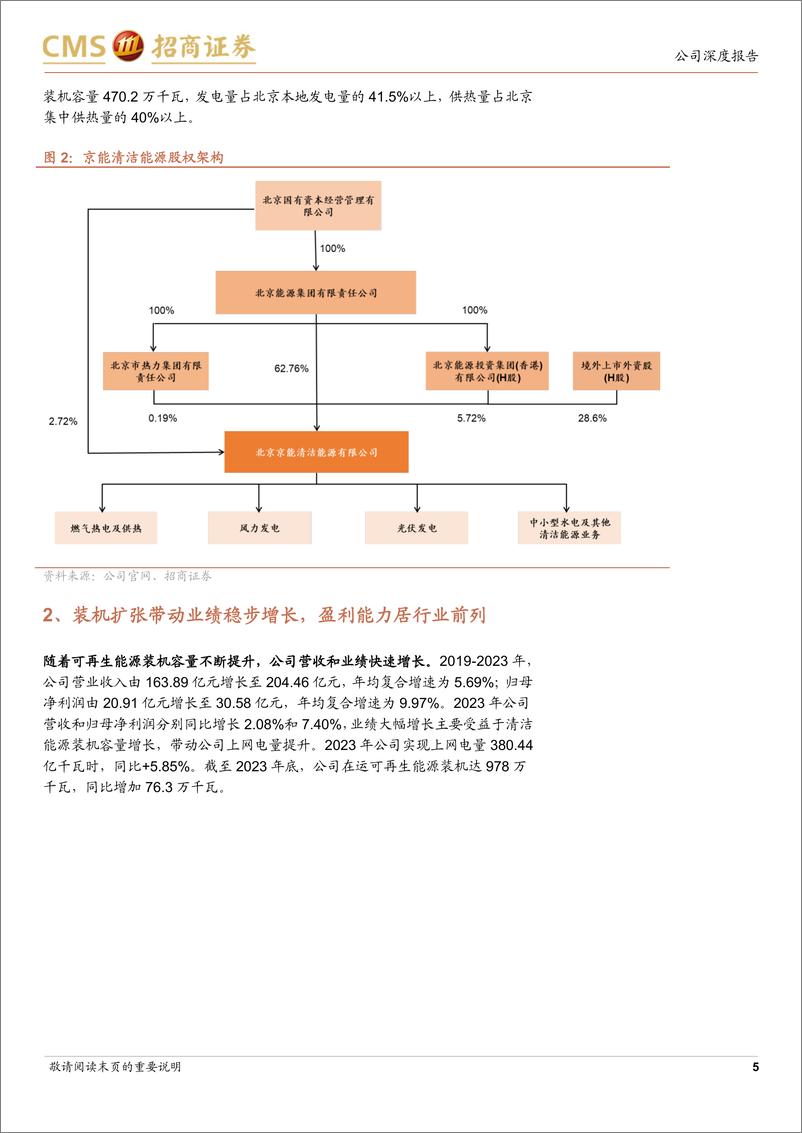 《京能清洁能源(0579.HK)“绿电进京”主力军，装机扩张带来高成长性-240804-招商证券-17页》 - 第5页预览图