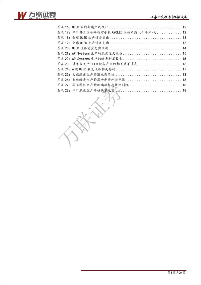 《机械设备行业专题报告：OLED大潮下的激光设备行业投资机会-20190322-万联证券-20页》 - 第4页预览图