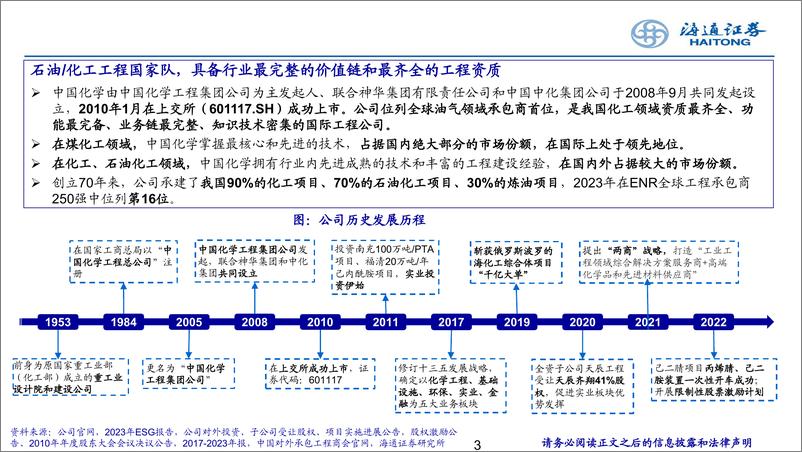 《中国化学(601117)基本面扎实，助力尼龙66产业自主可控-240825-海通证券-26页》 - 第3页预览图