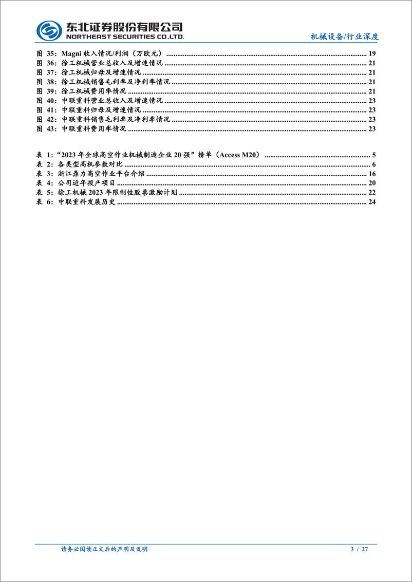 《机械设备行业工程机械系列报告(三)：高机保有量逐步提升，海外渗透率加速-240813-东北证券-27页》 - 第3页预览图