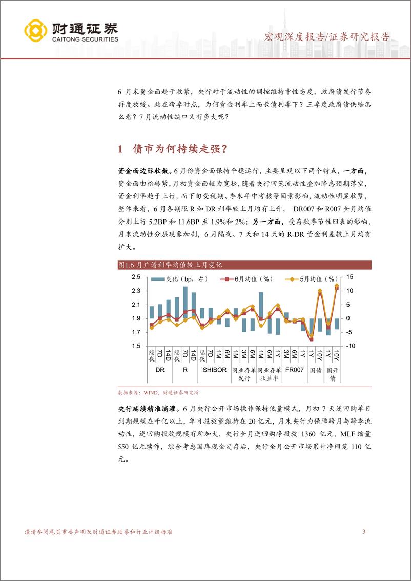 《7月流动性展望：Q3政府债供给压力有多大？-240701-财通证券-13页》 - 第3页预览图