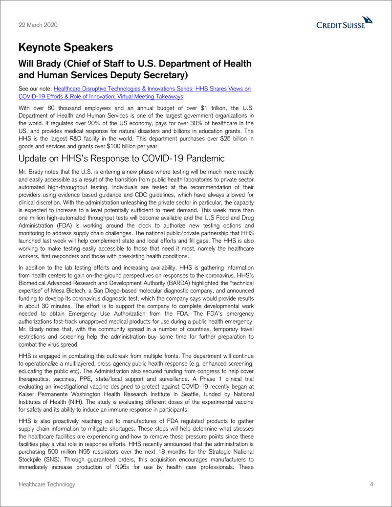 《瑞信-美股-医疗科技行业-第三届医疗保健颠覆性技术与创新（HCDT&I）虚拟日回顾-2020.3.22-37页》 - 第5页预览图