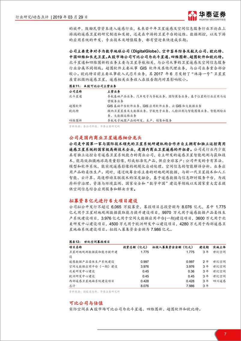 《计算机软硬件行业科创投资手册系列：科创板企业解读，二十一世纪空间-20190329-华泰证券-10页》 - 第8页预览图