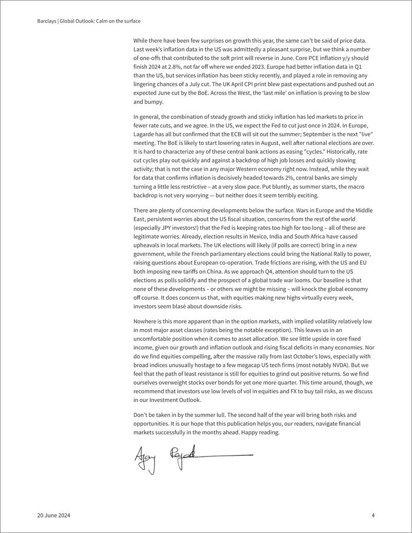 《Barclays_Global_Outlook_Calm_on_the_surface》 - 第4页预览图