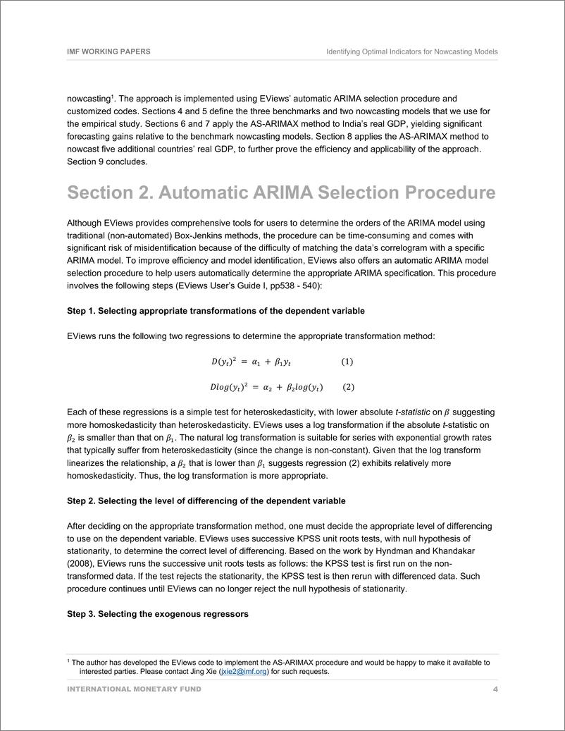《IMF-识别Nowscasting模型的最优指标和滞后项（英）-2023.3-38页》 - 第7页预览图