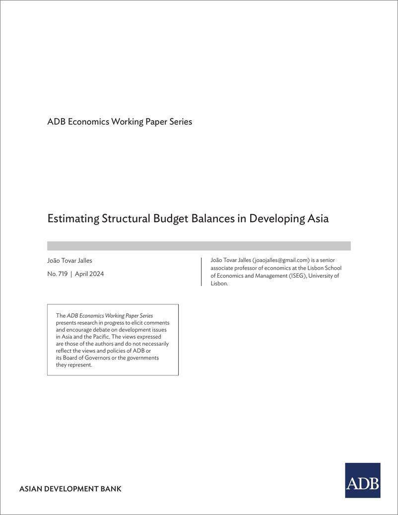 《亚开行-亚洲发展中国家结构预算平衡的估算（英）-2024.4-63页》 - 第2页预览图