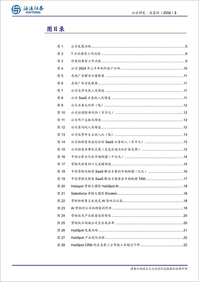 《海通证券-迈富时-2556.HK-公司深度报告_平台化与AI深度融合_成就中国营销与销售SaaS龙头》 - 第3页预览图