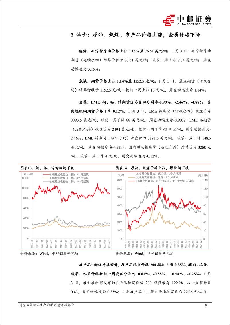 《高频数据跟踪：商品房成交年底放量，农产品价格同比偏低-250105-中邮证券-13页》 - 第8页预览图