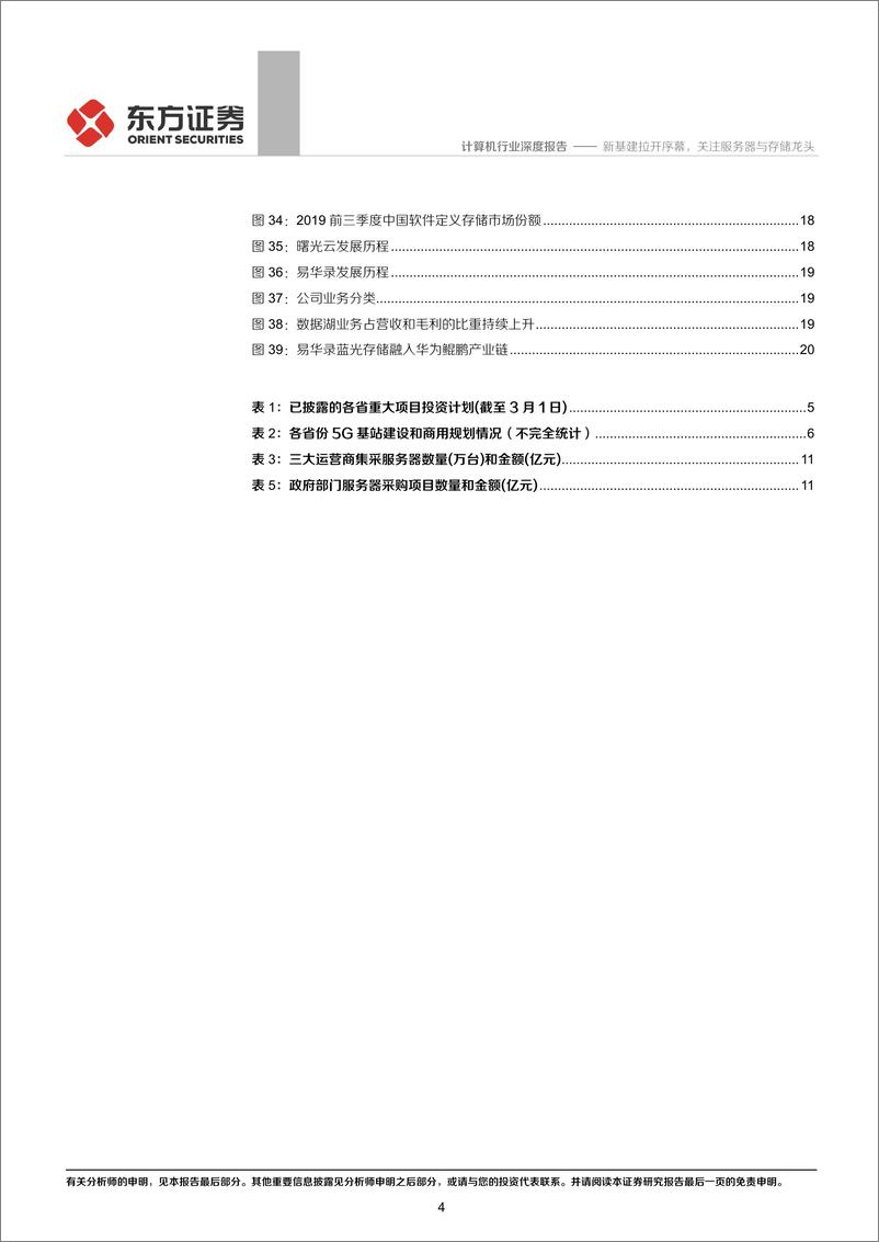 《计算机行业：新基建拉开序幕，关注服务器与存储龙头-20200305-东方证券-22页》 - 第5页预览图