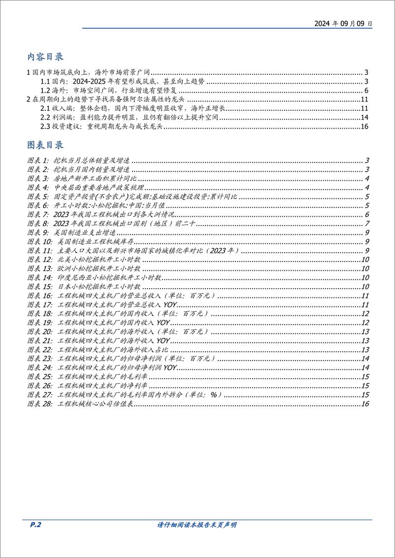 《工程机械行中报总结：国内下滑收窄，海外维持正增长，盈利能力提升明显-240909-国盛证券-18页》 - 第2页预览图