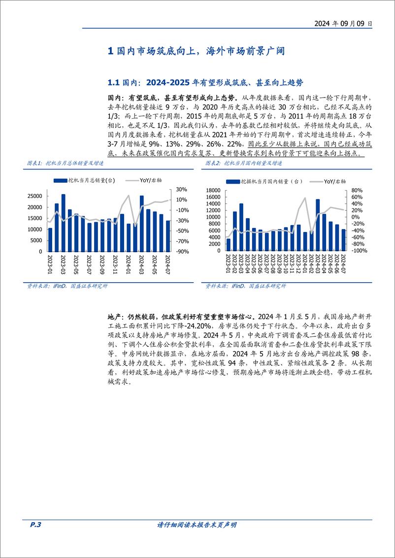 《工程机械行中报总结：国内下滑收窄，海外维持正增长，盈利能力提升明显-240909-国盛证券-18页》 - 第3页预览图