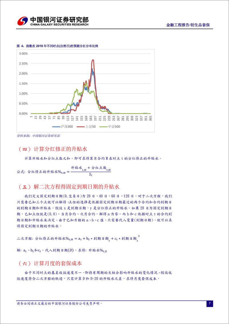 《银河证2018051金融工程报告：股指期货的套保成本与估算方式》 - 第7页预览图