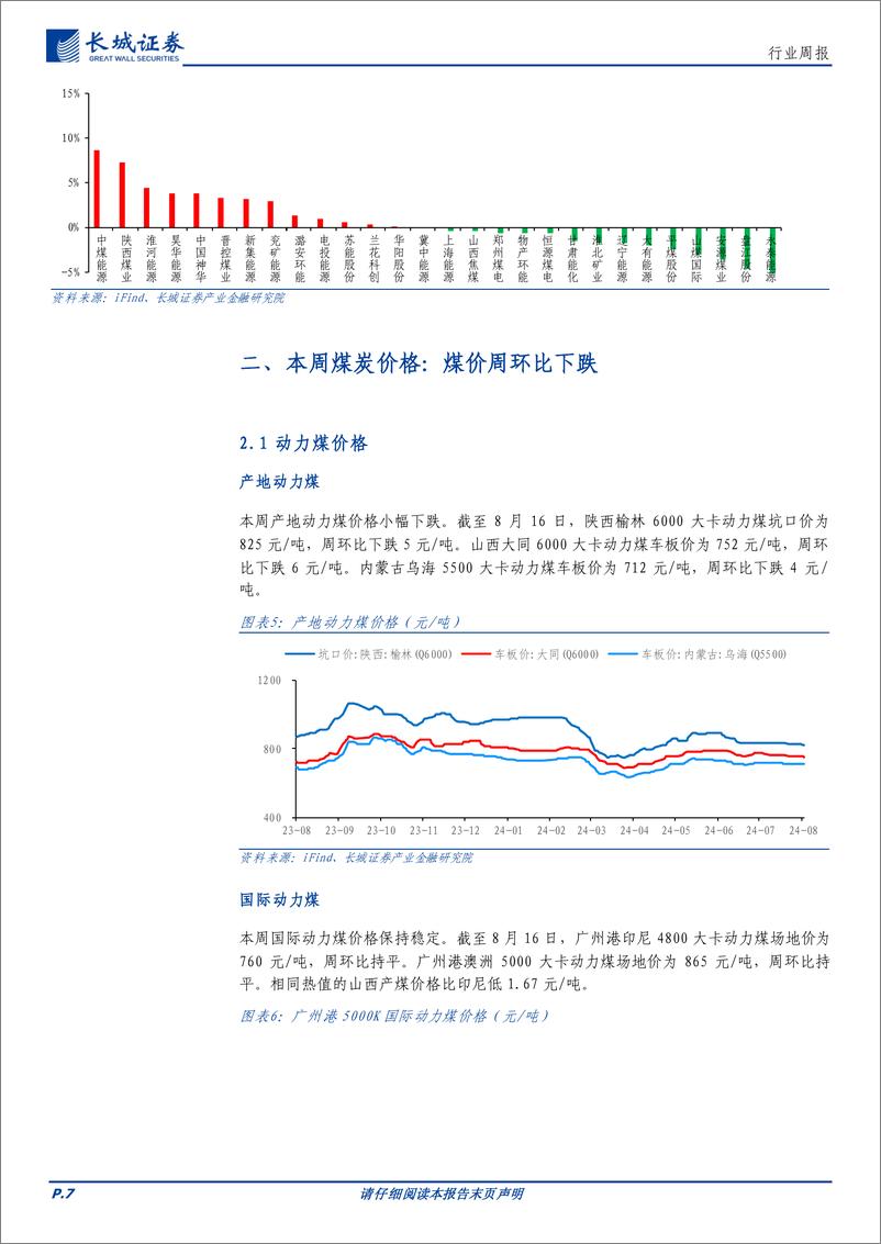 《煤炭行业：基本面调整企稳，仍看好板块投资价值-240819-长城证券-19页》 - 第7页预览图