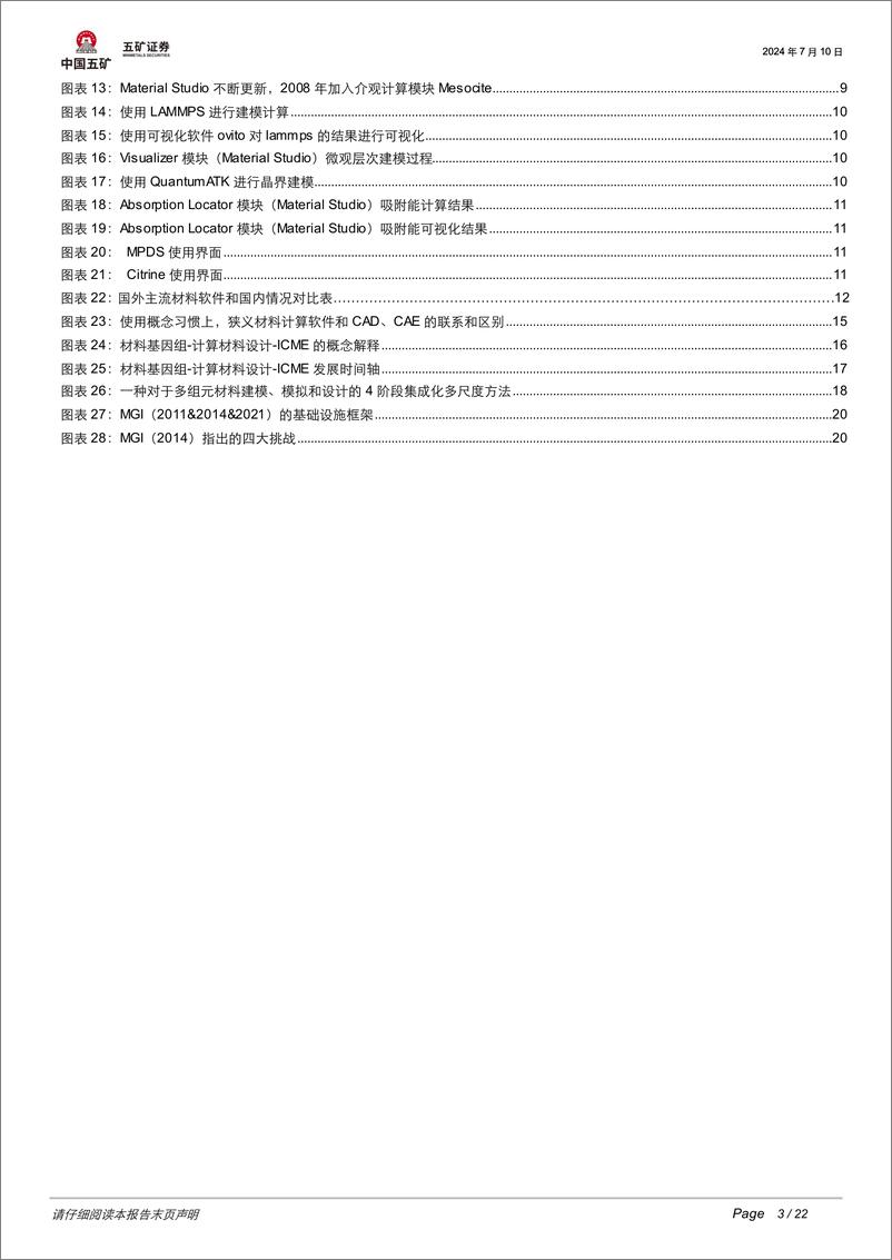 《计算机行业-踏雪觅径：探索材料软件的自主可控之路-240718-五矿证券-22页》 - 第3页预览图