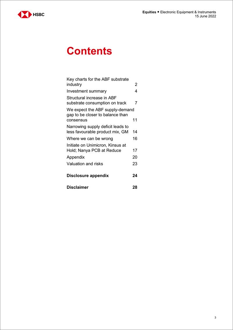 《HSBC-亚太地区电子设备和仪器行业-亚洲科技：启动ABF基板领域-2022.6.15-29页》 - 第4页预览图