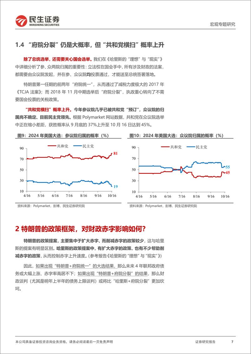 《美国大选深度分析-特朗普2.0：怎样的经济和资产前景？-241018-民生证券-23页》 - 第7页预览图