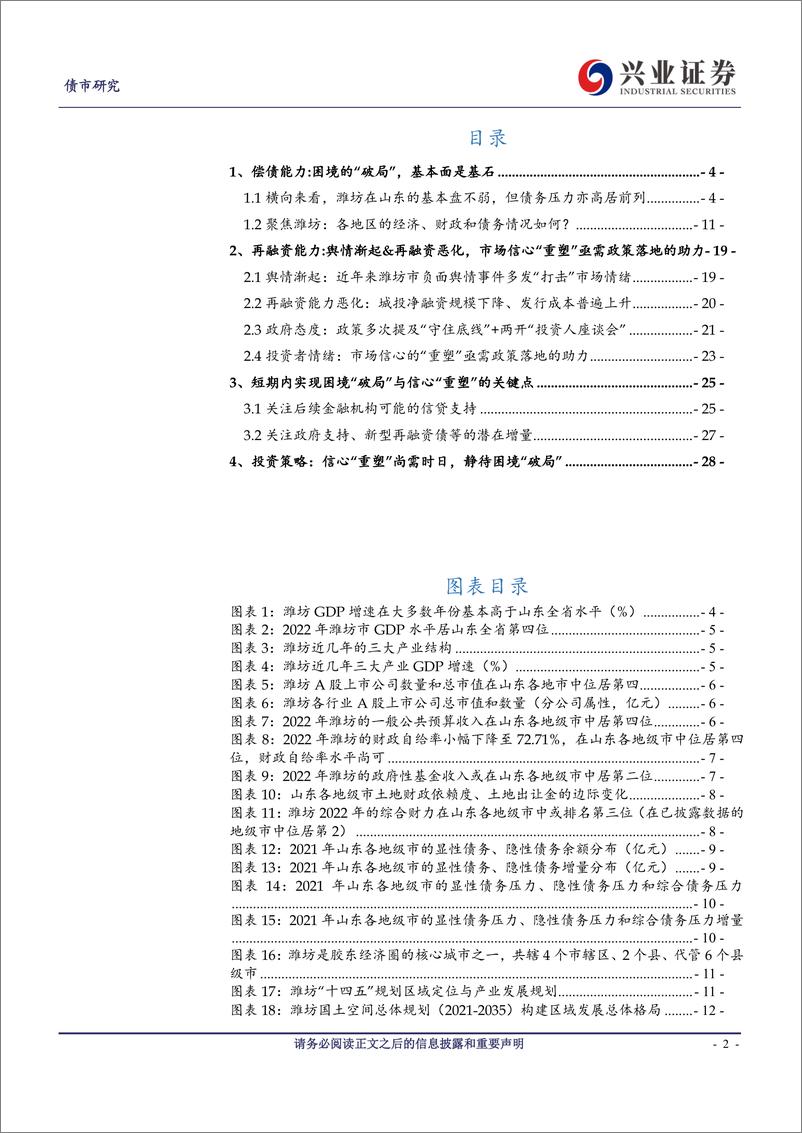 《潍坊地区城投怎么看？困境的”破局“与信心的“重塑”-230314-兴业证券-30页》 - 第3页预览图