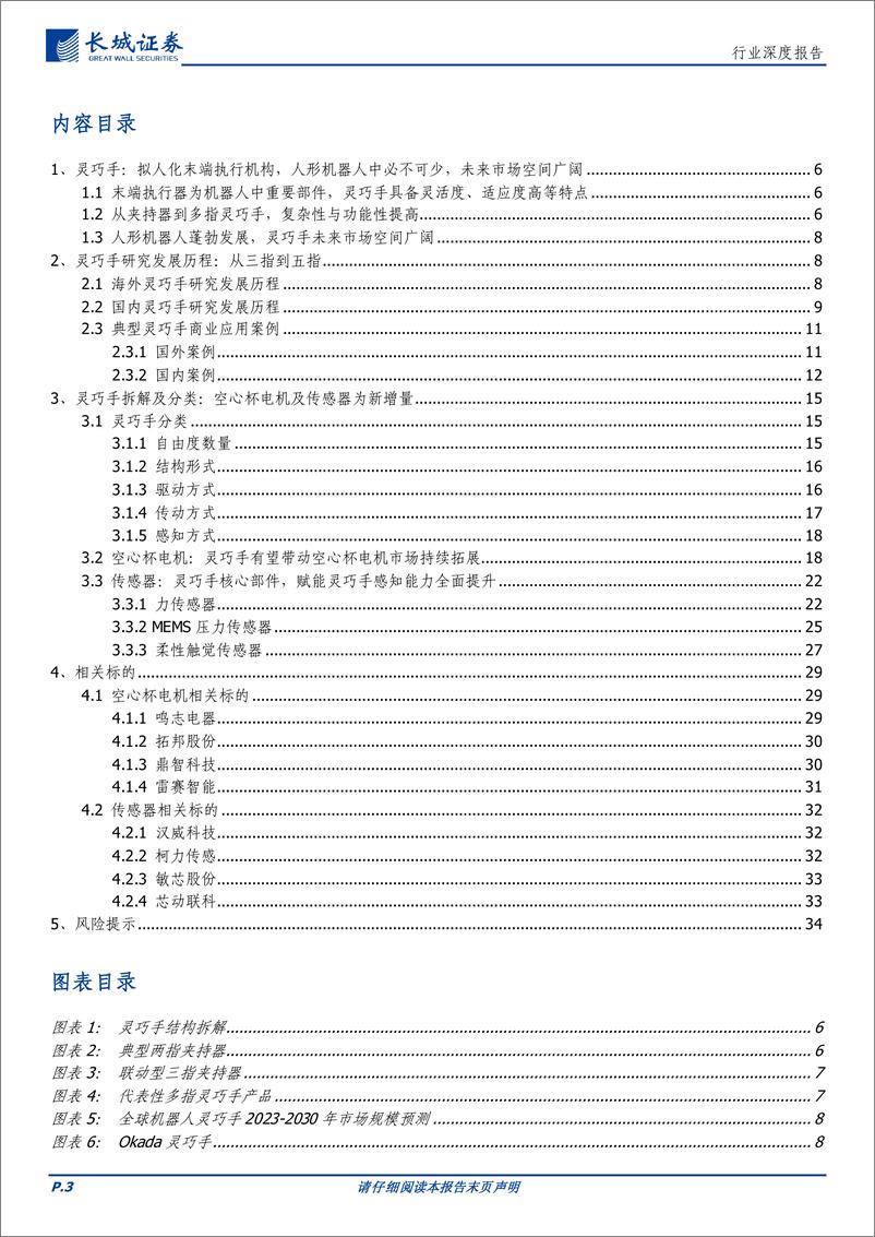 《灵巧手：人形机器人中必不可少，有望带动空心杯电机及传感器市场持续增长》 - 第3页预览图