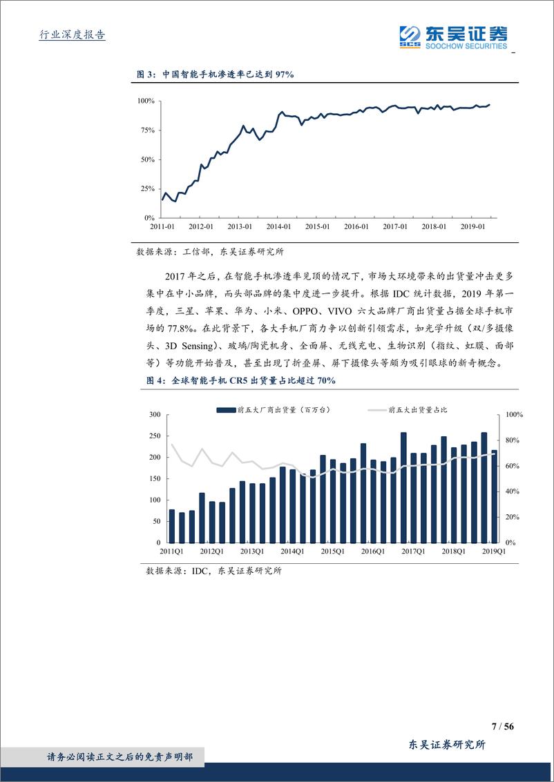 《电子行业：5G推动换机潮来临，产业链多环节机遇将至-20190812-东吴证券-56页》 - 第8页预览图