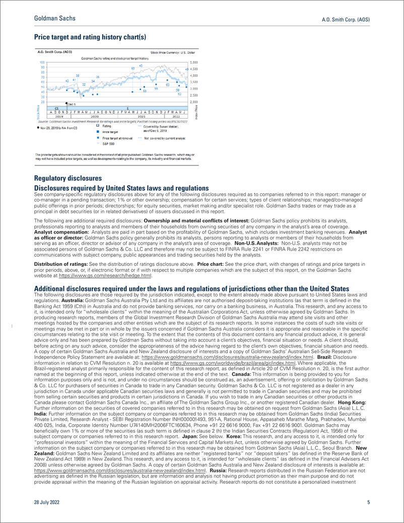 《A.O. Smith Corp. (AOS 2Q22 Reca North America Volumes Decelerating; Maintain Sell(1)》 - 第6页预览图