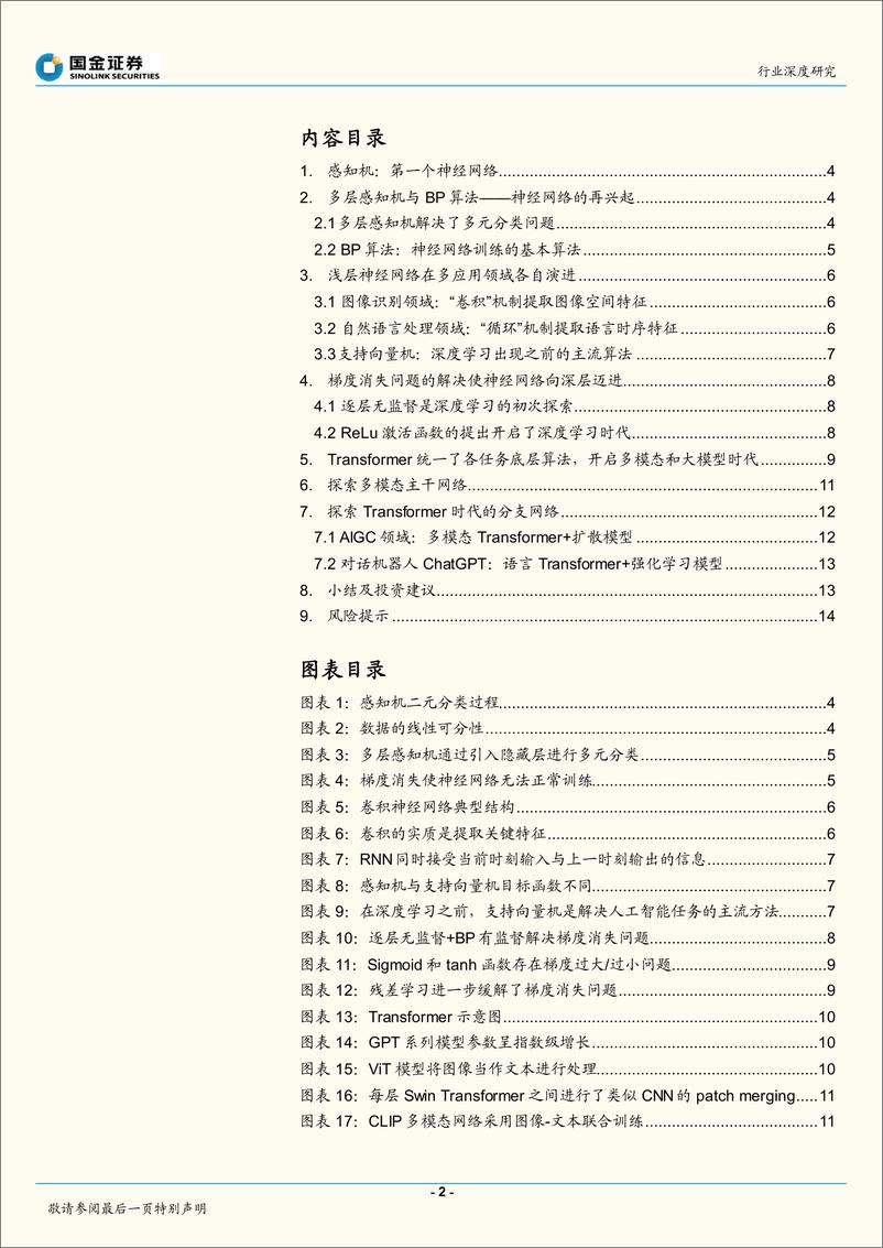 《计算机行业深度研究：深度学习算法发展，从多样到统一-20221219-国金证券-17页》 - 第3页预览图