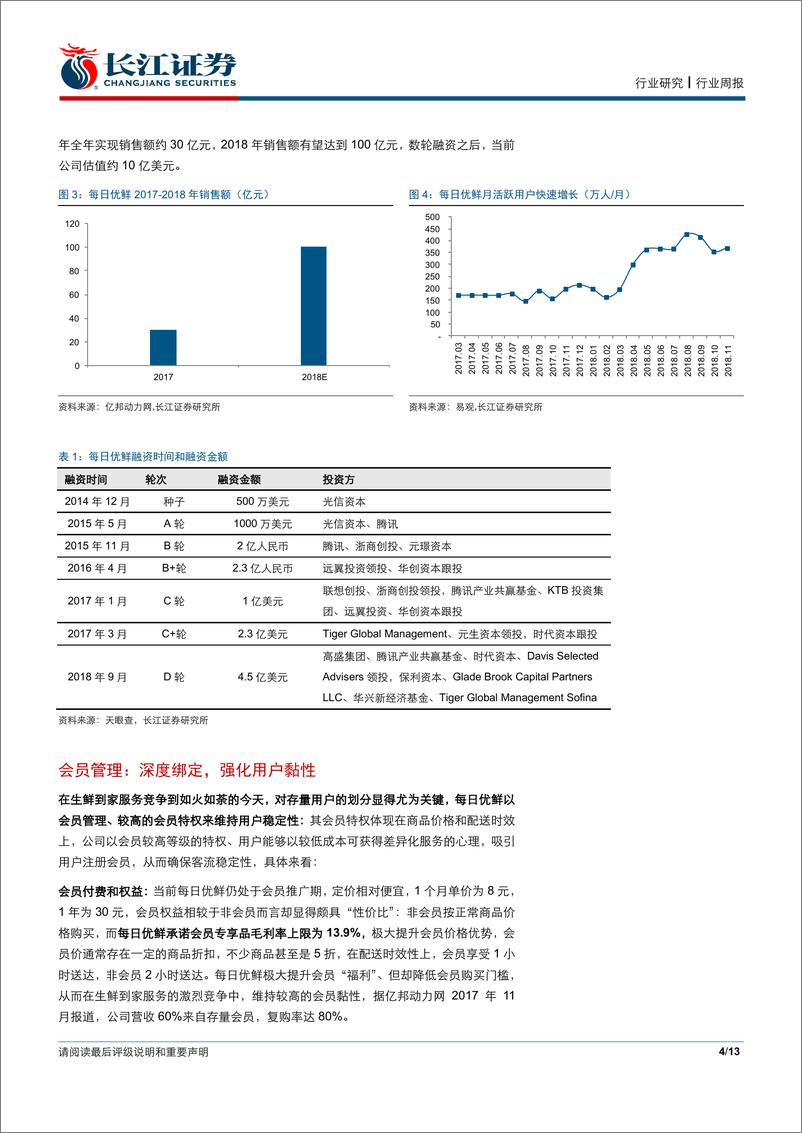 《零售行业生鲜系列专题之每日优鲜：精选“优”品，暗仓保“鲜”-20190101-长江证券-13页》 - 第5页预览图