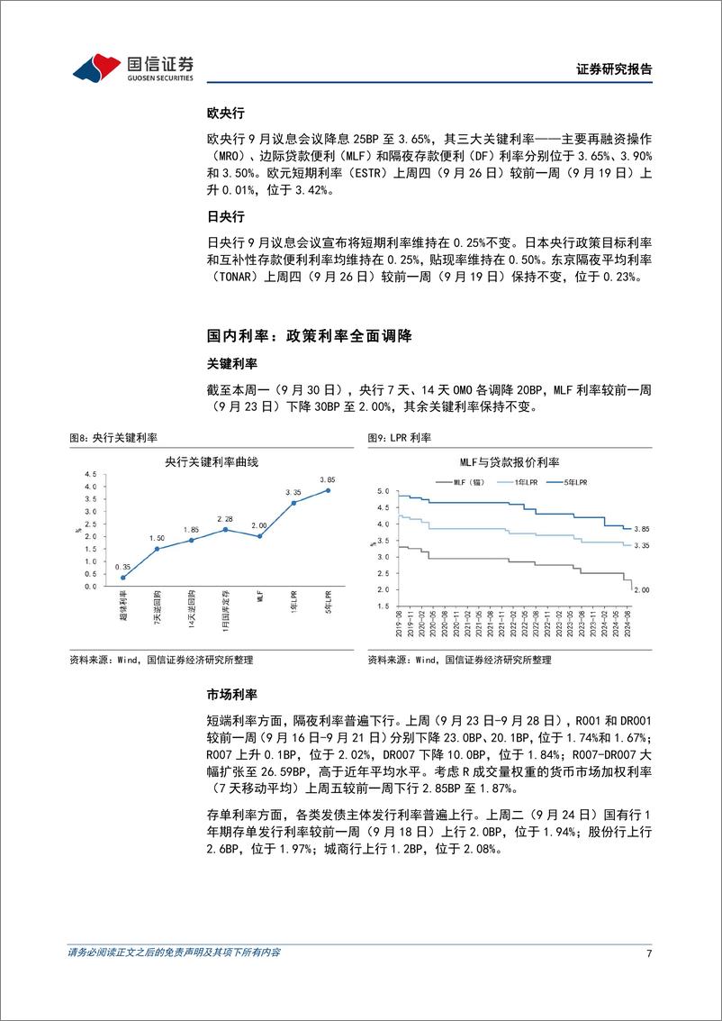 《货币政策与流动性观察：央行加大支持性政策力度-241001-国信证券-14页》 - 第7页预览图