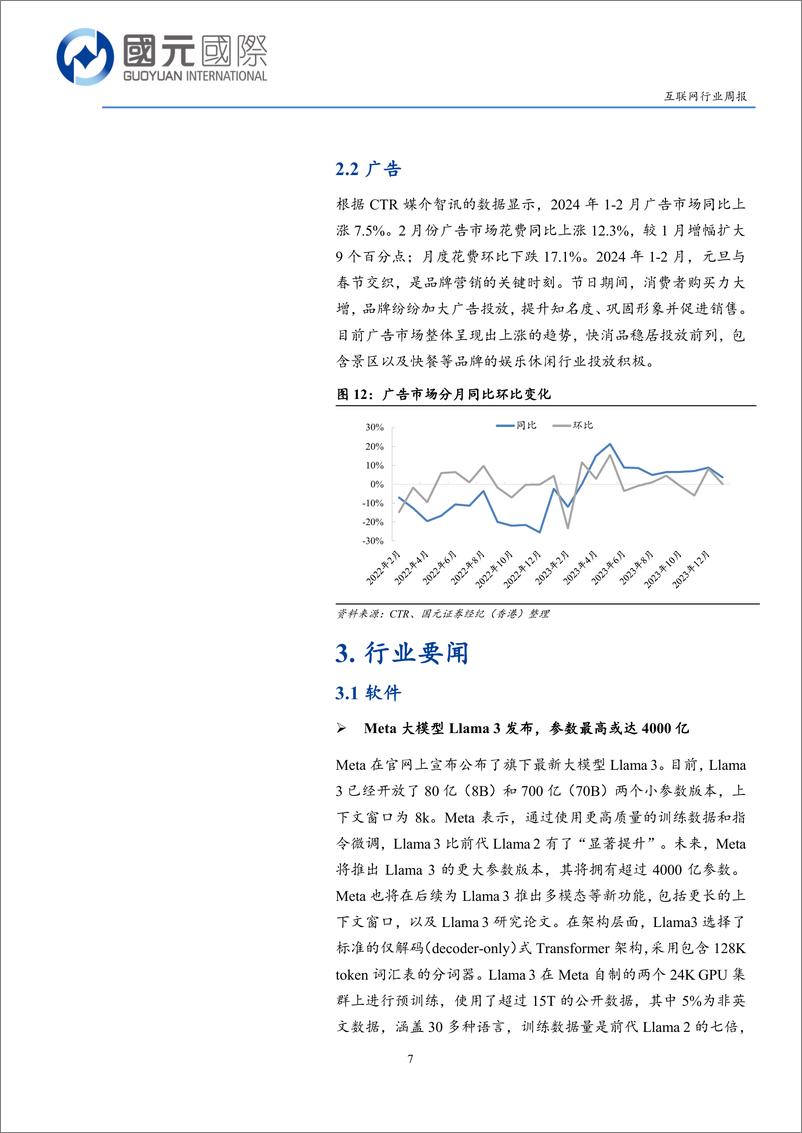 《互联网行业：高息预期引发市场恐慌，关注中小板块结构性机会-240422-国元国际-12页》 - 第6页预览图