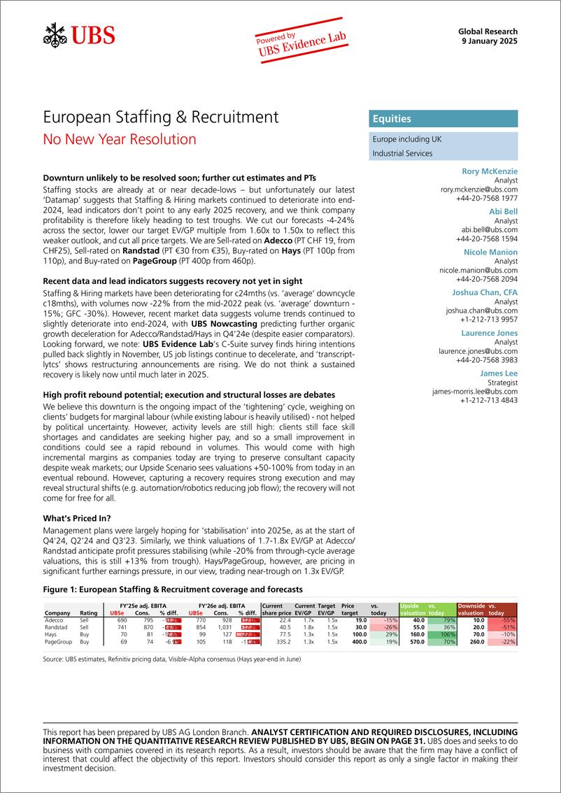 《UBS Equities-European Staffing  Recruitment _No New Year Resolution_ McK...-112695327》 - 第1页预览图