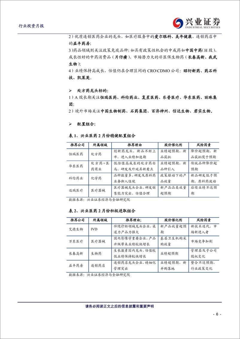 《医药生物行业2019年2月投资月报：年后板块投资的三个“猜想”-20190210-兴业证券-45页》 - 第7页预览图