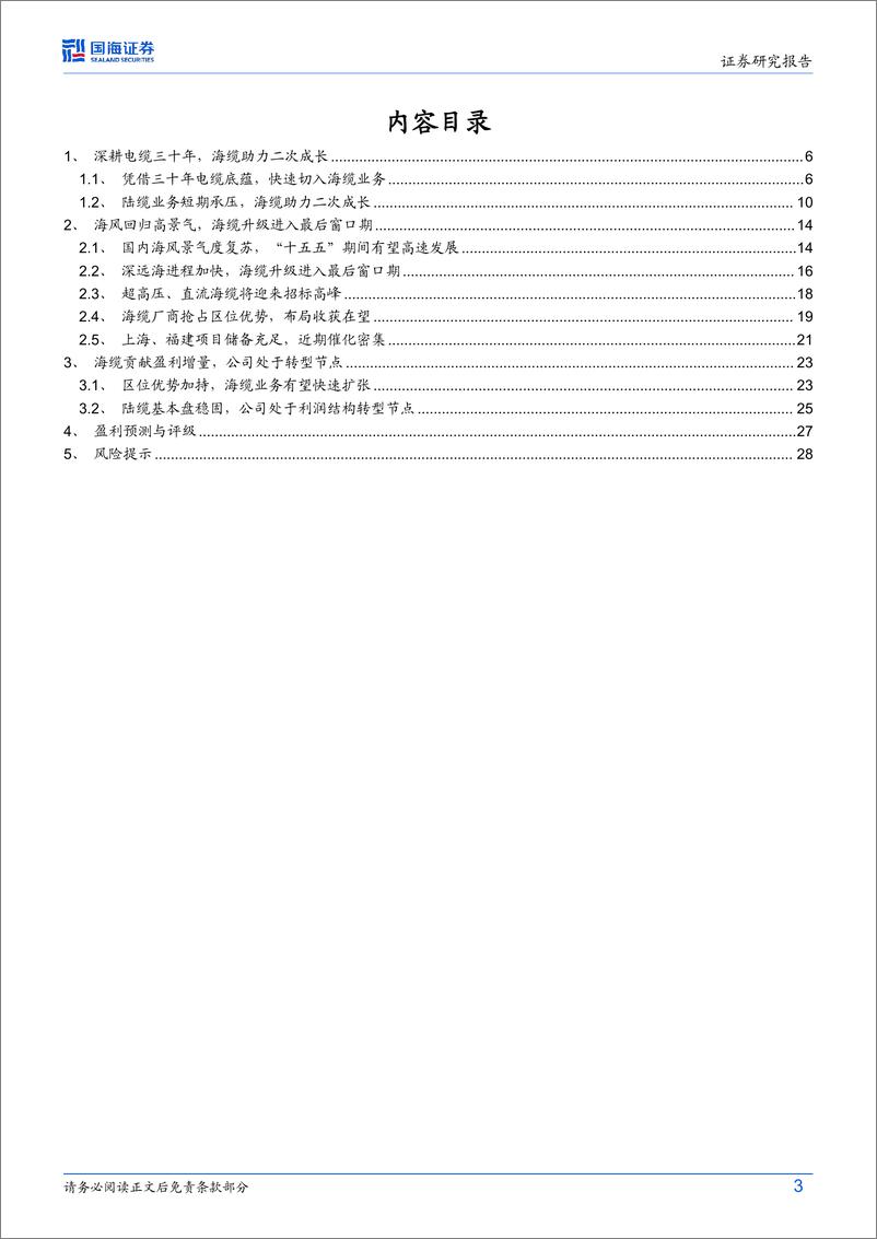 《起帆电缆(605222)公司深度研究：海缆黑马布局收获在望，有望迎二次成长期-241218-国海证券-31页》 - 第3页预览图