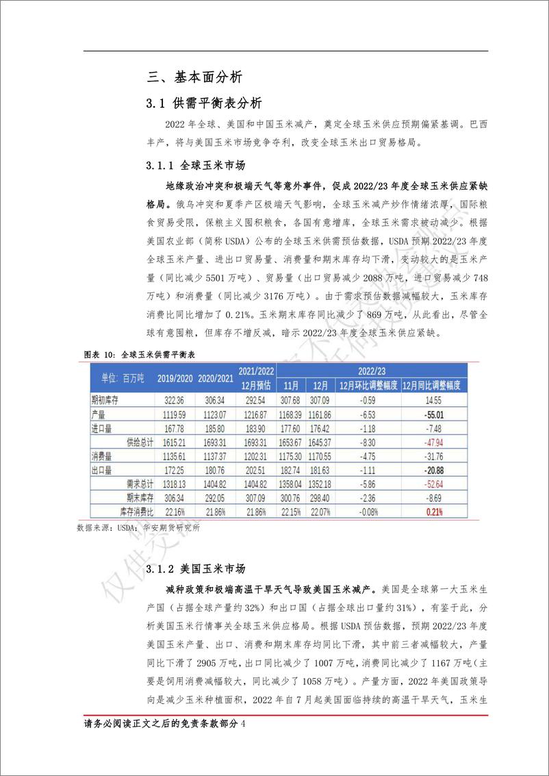 《2023年玉米市场展望：登高又徘徊，势欲与需同-20221220-华安期货-21页》 - 第8页预览图