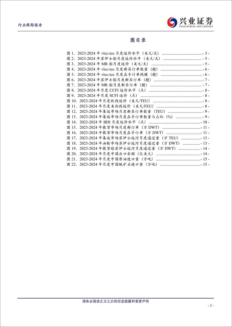 《交通运输行业航运板块2月跟踪：红海绕行兑现，油轮新船订单活跃-240312-兴业证券-17页》 - 第3页预览图