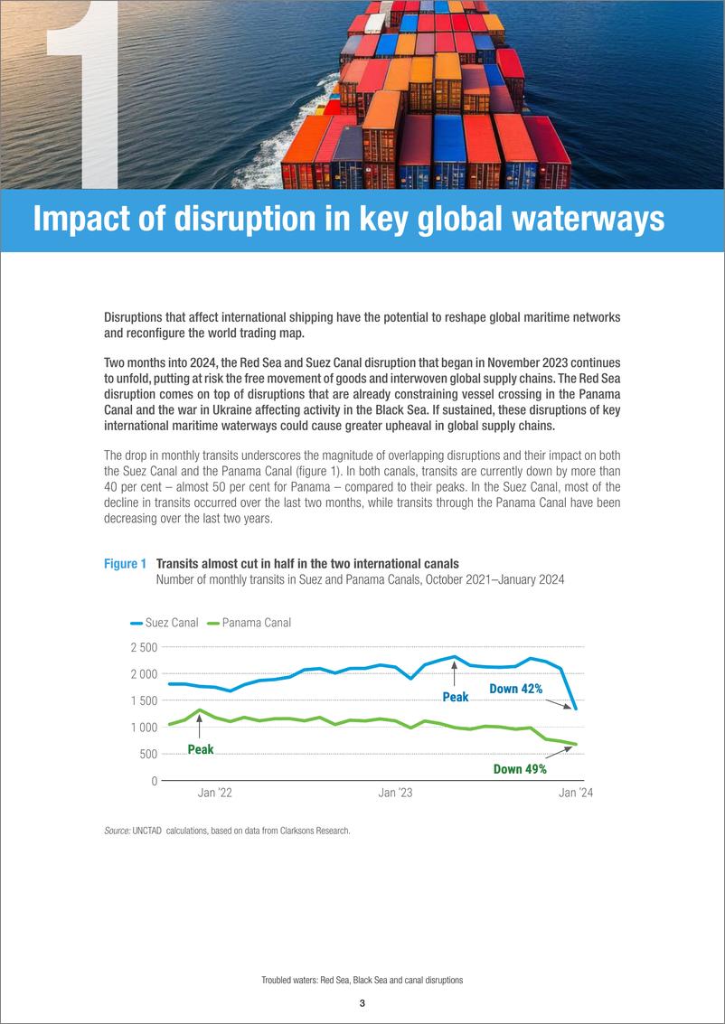 《对全球贸易的影响：红海、黑海和巴拿马运河航线的中断》 - 第3页预览图
