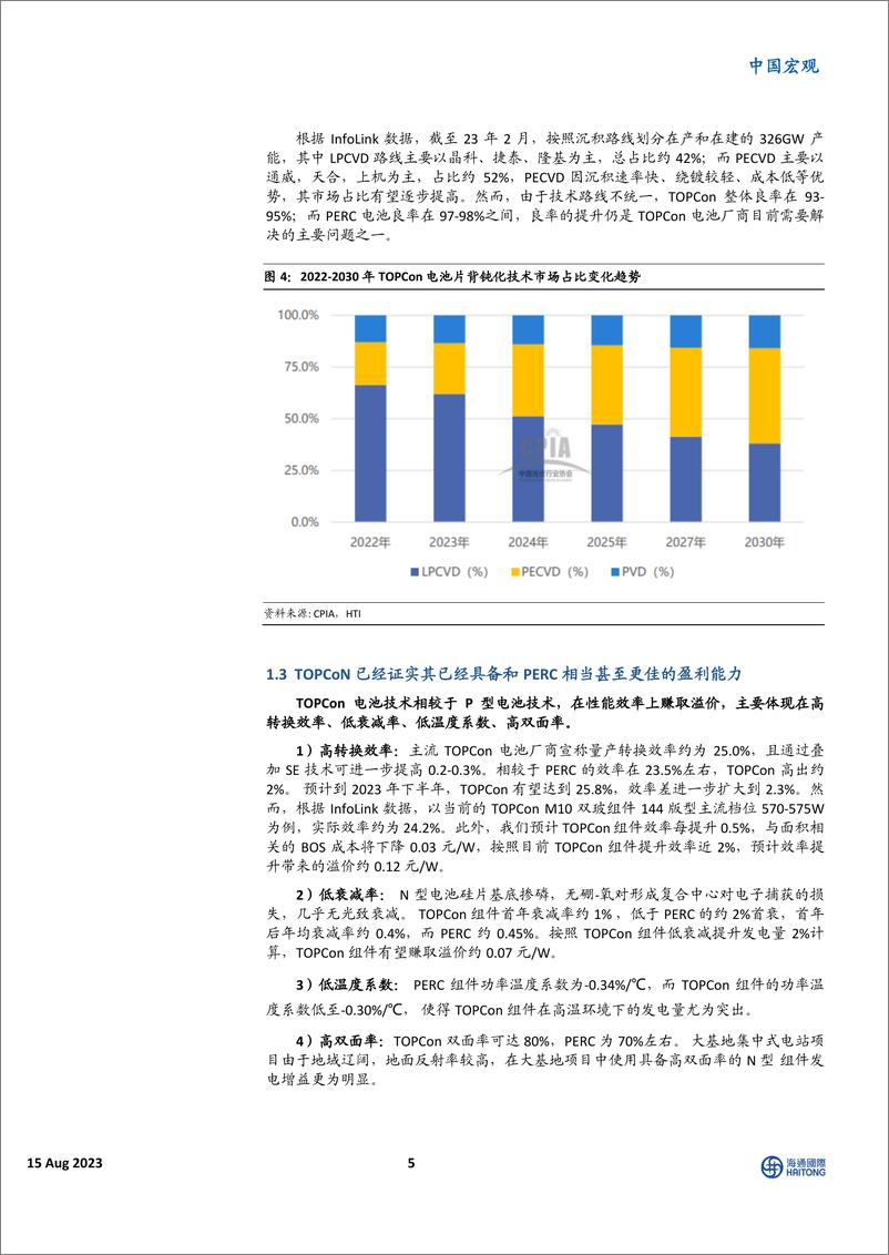 《光伏电池宏观报告：光伏电池的技术迭P型舞台即将落幕，N型时代刚刚拉开序幕-20230815-海通国际-30页》 - 第6页预览图