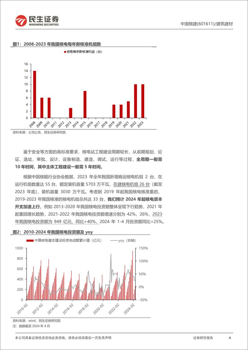 《民生证券-中国核建-601611-首次覆盖报告：国内核电建造龙头，充分受益行业资本开支加速》 - 第4页预览图